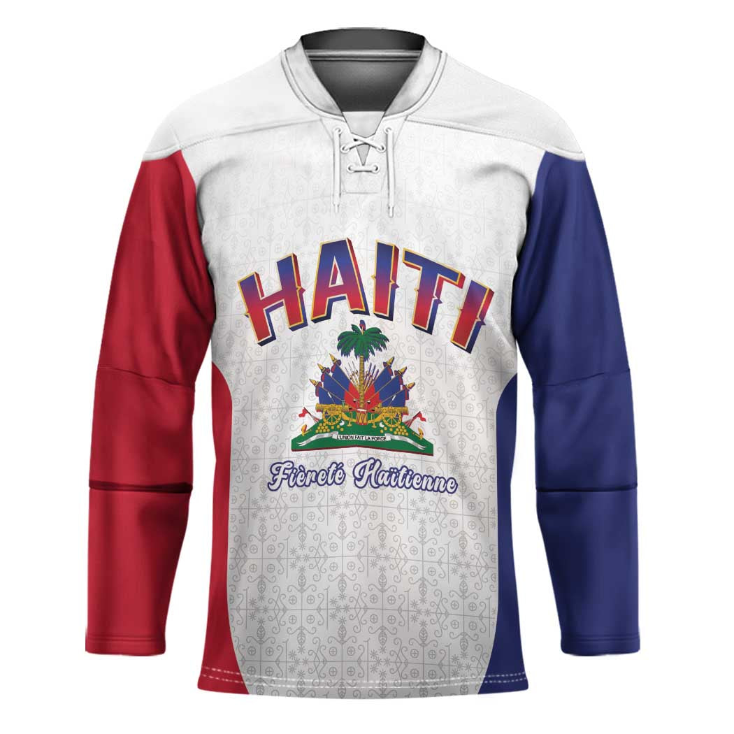 World Football Haiti 2026 Hockey Jersey Haiti est de Retour White Voodoo Veve Spirits - Wonder Print Shop