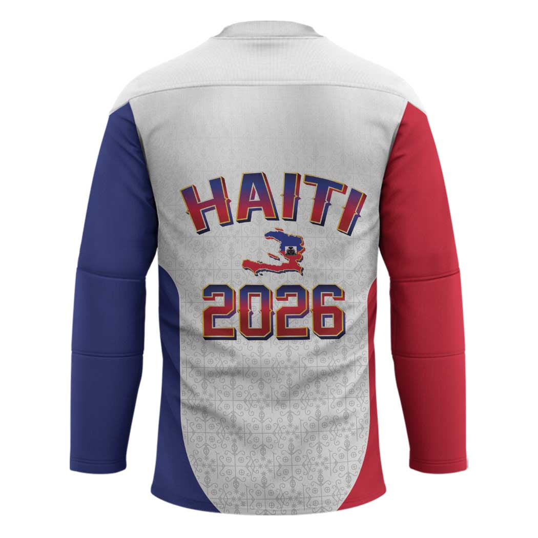 World Football Haiti 2026 Hockey Jersey Haiti est de Retour White Voodoo Veve Spirits - Wonder Print Shop