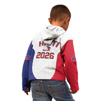 World Football Haiti 2026 Kid Hoodie Haiti est de Retour White Voodoo Veve Spirits - Wonder Print Shop