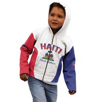 World Football Haiti 2026 Kid Hoodie Haiti est de Retour White Voodoo Veve Spirits - Wonder Print Shop