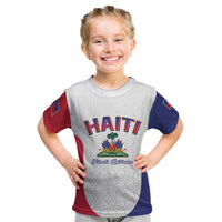 World Football Haiti 2026 Kid T Shirt Haiti est de Retour White Voodoo Veve Spirits - Wonder Print Shop