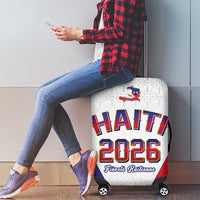 World Football Haiti 2026 Luggage Cover Haiti est de Retour White Voodoo Veve Spirits - Wonder Print Shop