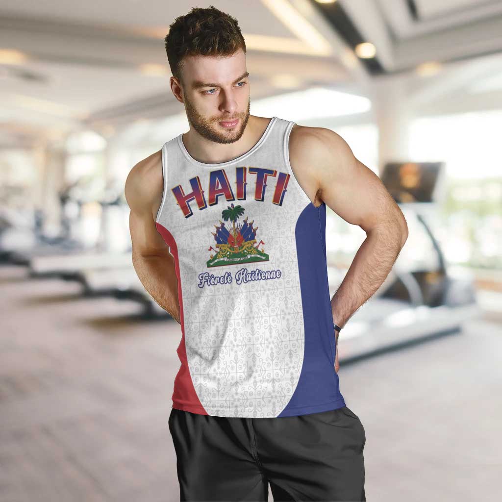 World Football Haiti 2026 Men Tank Top Haiti est de Retour White Voodoo Veve Spirits - Wonder Print Shop