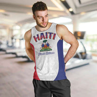 World Football Haiti 2026 Men Tank Top Haiti est de Retour White Voodoo Veve Spirits - Wonder Print Shop
