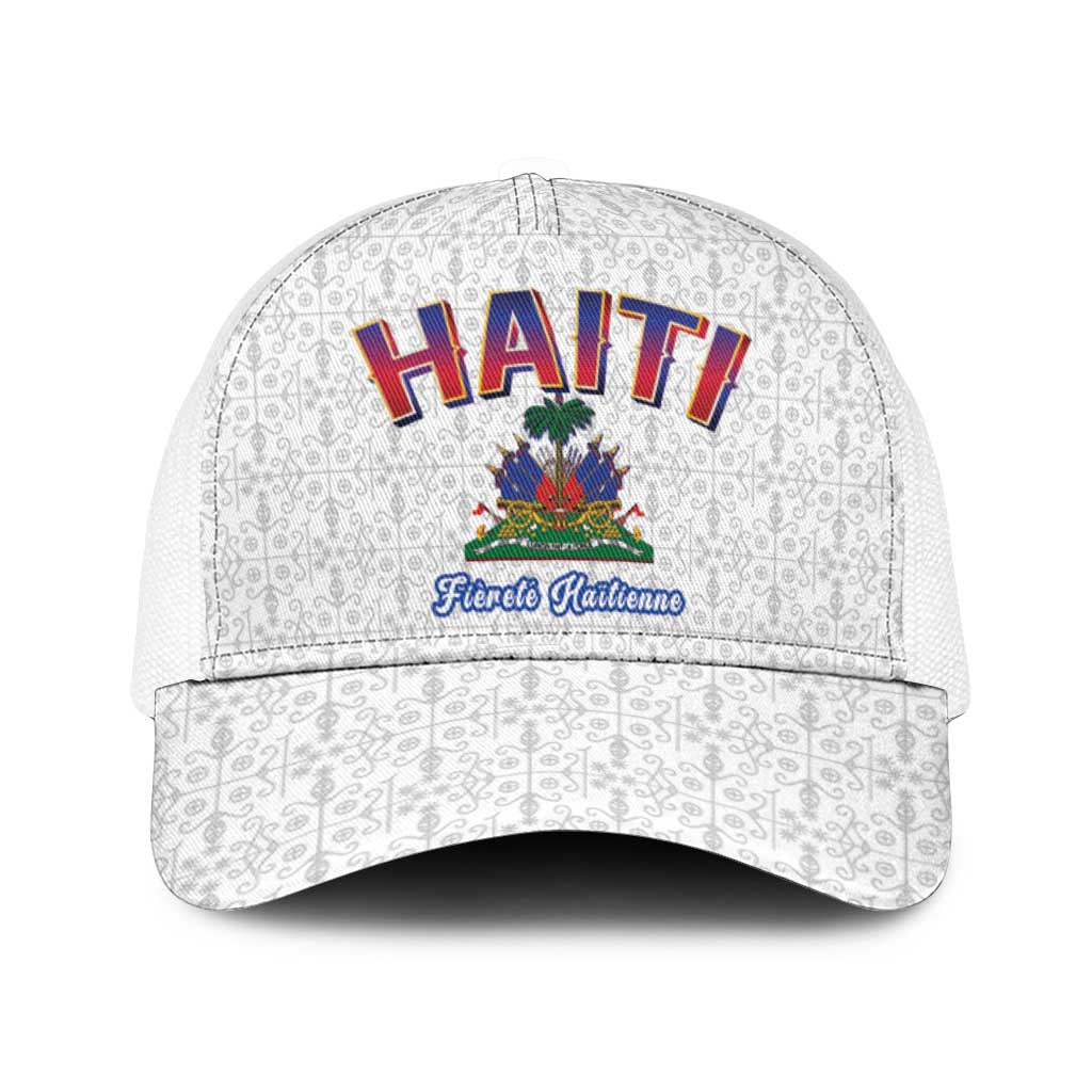 World Football Haiti 2026 Mesh Trucker Cap Haiti est de Retour White Voodoo Veve Spirits - Wonder Print Shop