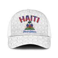 World Football Haiti 2026 Mesh Trucker Cap Haiti est de Retour White Voodoo Veve Spirits - Wonder Print Shop