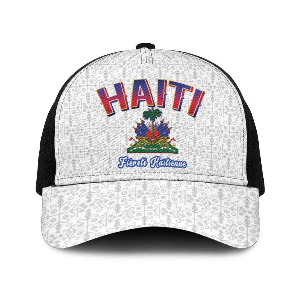 World Football Haiti 2026 Mesh Trucker Cap Haiti est de Retour White Voodoo Veve Spirits - Wonder Print Shop