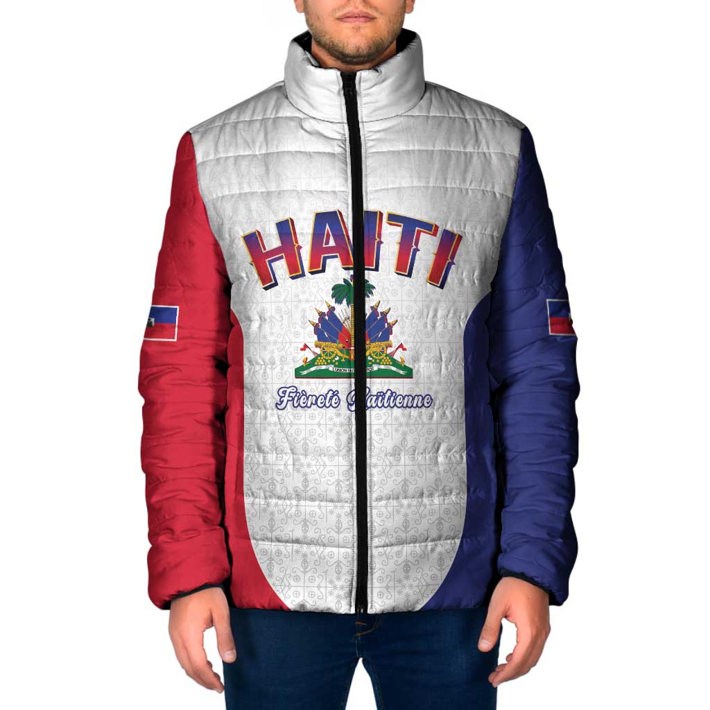 World Football Haiti 2026 Padded Jacket Haiti est de Retour White Voodoo Veve Spirits - Wonder Print Shop