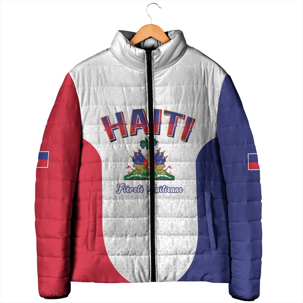 World Football Haiti 2026 Padded Jacket Haiti est de Retour White Voodoo Veve Spirits - Wonder Print Shop