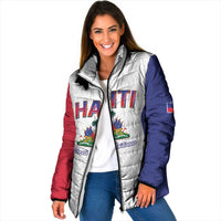 World Football Haiti 2026 Padded Jacket Haiti est de Retour White Voodoo Veve Spirits - Wonder Print Shop