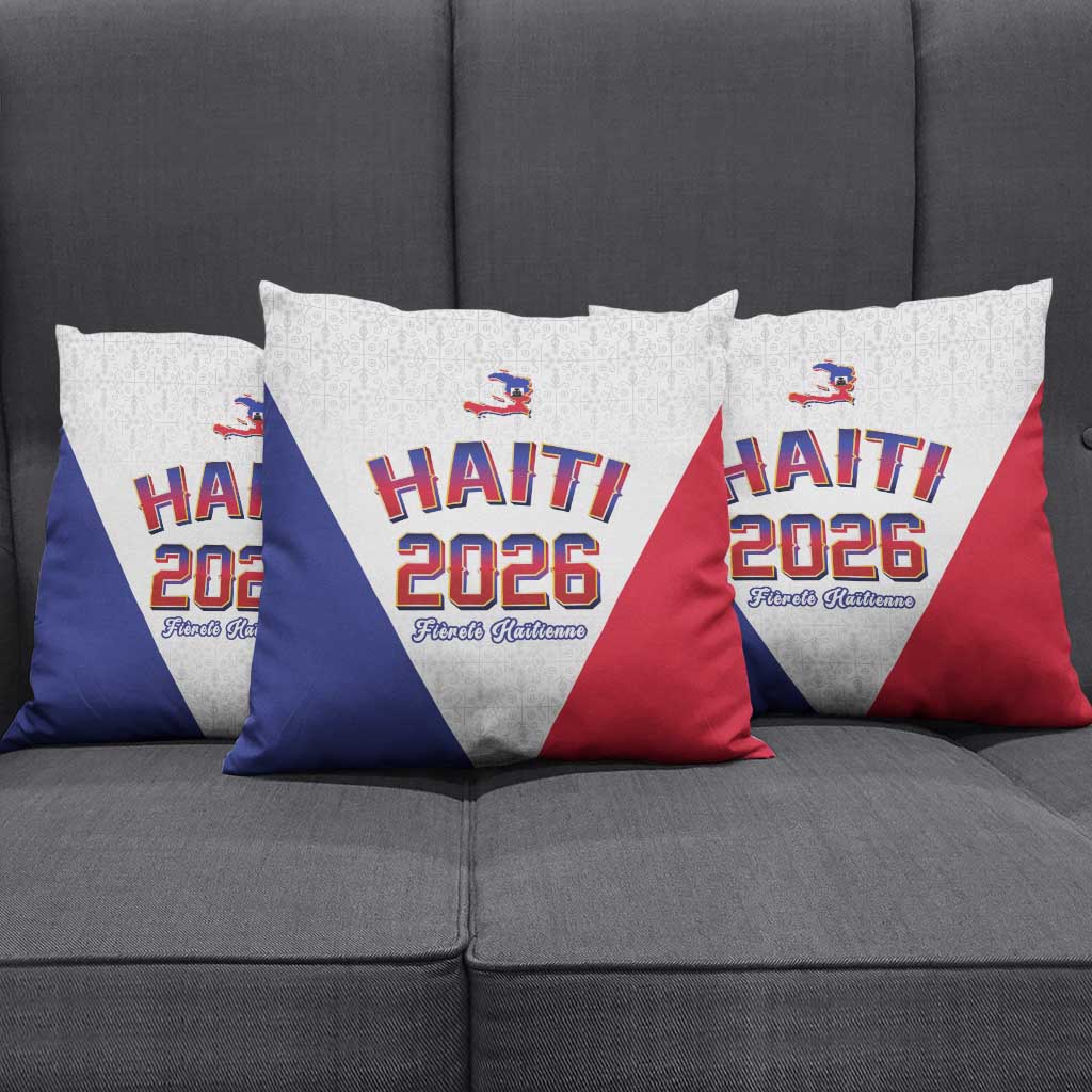 World Football Haiti 2026 Pillow Cover Haiti est de Retour White Voodoo Veve Spirits - Wonder Print Shop