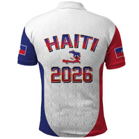 World Football Haiti 2026 Polo Shirt Haiti est de Retour White Voodoo Veve Spirits - Wonder Print Shop
