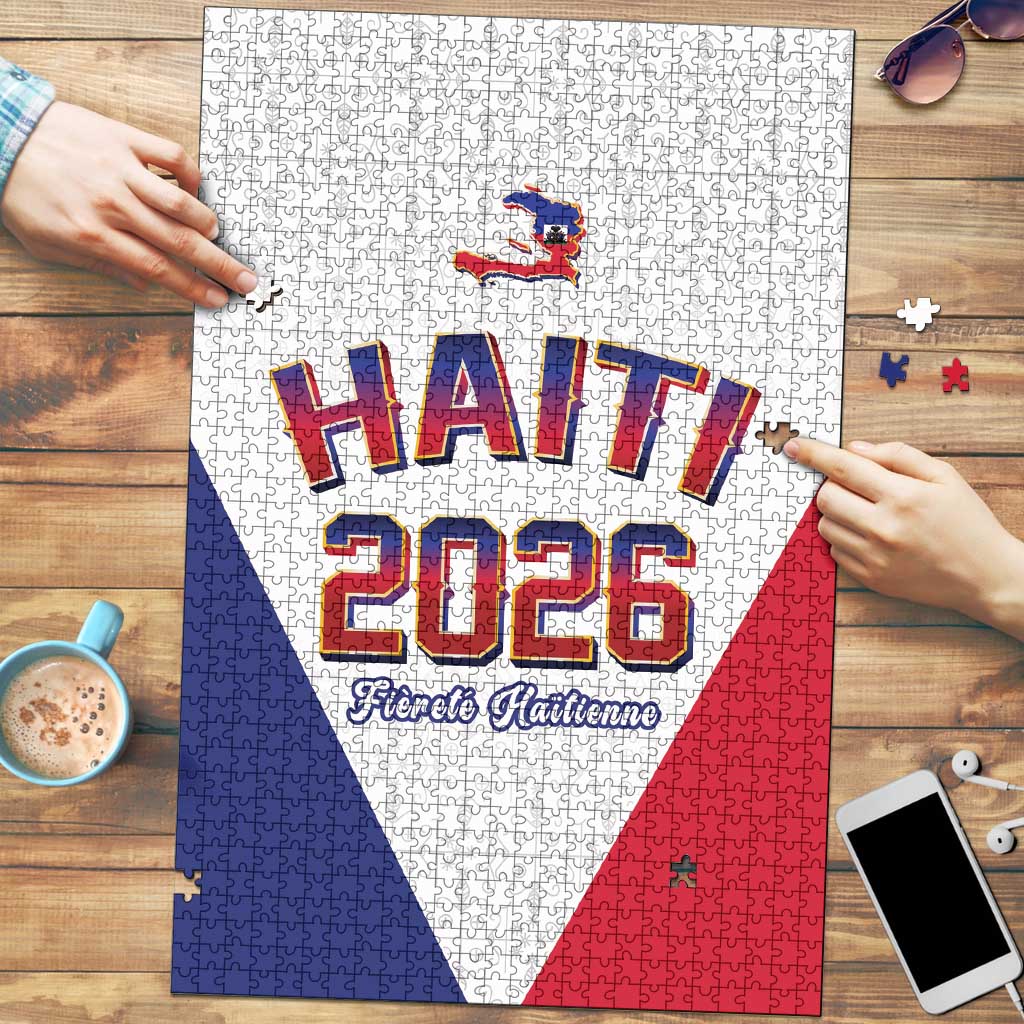 World Football Haiti 2026 Puzzle Haiti est de Retour White Voodoo Veve Spirits - Wonder Print Shop