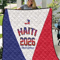 World Football Haiti 2026 Quilt Haiti est de Retour White Voodoo Veve Spirits - Wonder Print Shop