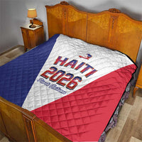 World Football Haiti 2026 Quilt Haiti est de Retour White Voodoo Veve Spirits - Wonder Print Shop