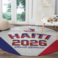 World Football Haiti 2026 Round Carpet Haiti est de Retour White Voodoo Veve Spirits - Wonder Print Shop