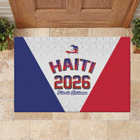 World Football Haiti 2026 Rubber Doormat Haiti est de Retour White Voodoo Veve Spirits - Wonder Print Shop