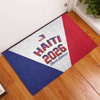 World Football Haiti 2026 Rubber Doormat Haiti est de Retour White Voodoo Veve Spirits - Wonder Print Shop