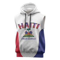 World Football Haiti 2026 Sleeveless Hoodie Haiti est de Retour White Voodoo Veve Spirits - Wonder Print Shop
