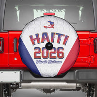 World Football Haiti 2026 Spare Tire Cover Haiti est de Retour White Voodoo Veve Spirits - Wonder Print Shop