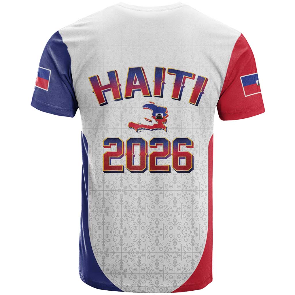 World Football Haiti 2026 T Shirt Haiti est de Retour White Voodoo Veve Spirits - Wonder Print Shop
