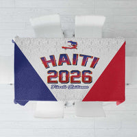 World Football Haiti 2026 Tablecloth Haiti est de Retour White Voodoo Veve Spirits - Wonder Print Shop
