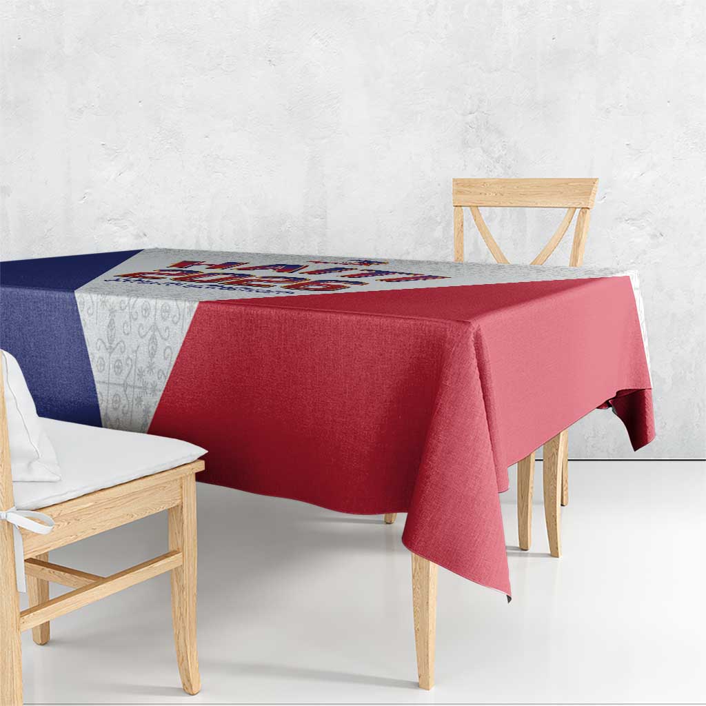 World Football Haiti 2026 Tablecloth Haiti est de Retour White Voodoo Veve Spirits - Wonder Print Shop