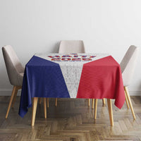 World Football Haiti 2026 Tablecloth Haiti est de Retour White Voodoo Veve Spirits - Wonder Print Shop