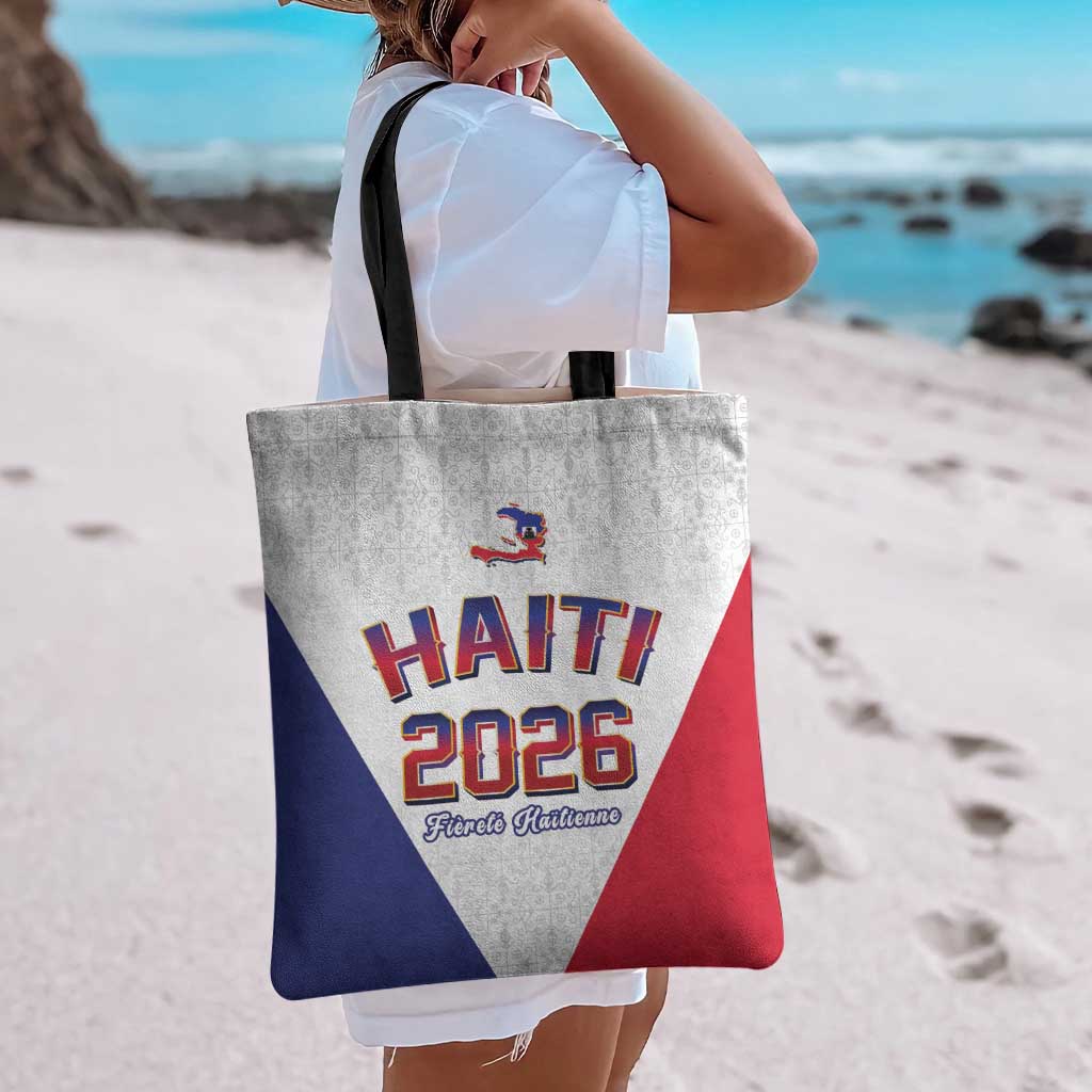 World Football Haiti 2026 Tote Bag Haiti est de Retour White Voodoo Veve Spirits - Wonder Print Shop