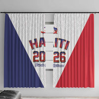 World Football Haiti 2026 Window Curtain Haiti est de Retour White Voodoo Veve Spirits - Wonder Print Shop