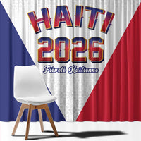 World Football Haiti 2026 Window Curtain Haiti est de Retour White Voodoo Veve Spirits - Wonder Print Shop