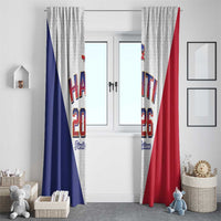 World Football Haiti 2026 Window Curtain Haiti est de Retour White Voodoo Veve Spirits - Wonder Print Shop