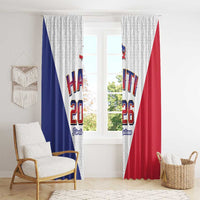 World Football Haiti 2026 Window Curtain Haiti est de Retour White Voodoo Veve Spirits - Wonder Print Shop