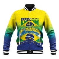 Custom Brazil WC26 Future Champions Baseball Jacket Brasil Rumo Ao Hexa - Wonder Print Shop