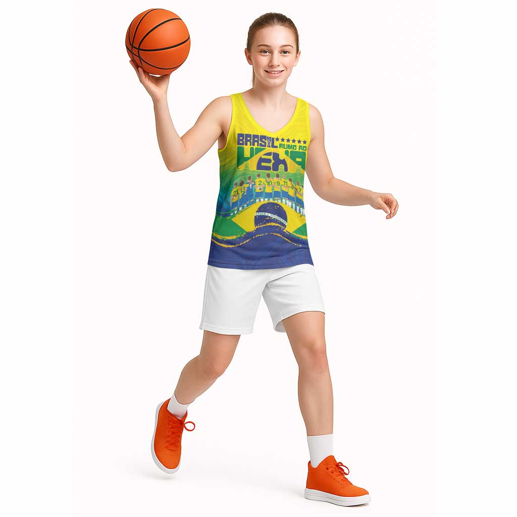 Custom Brazil WC26 Future Champions Basketball Jersey Brasil Rumo Ao Hexa - Wonder Print Shop