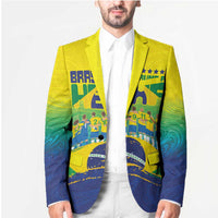 Custom Brazil WC26 Future Champions Blazer Brasil Rumo Ao Hexa - Wonder Print Shop