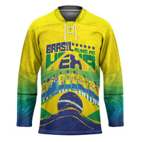 Custom Brazil WC26 Future Champions Hockey Jersey Brasil Rumo Ao Hexa - Wonder Print Shop