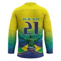 Custom Brazil WC26 Future Champions Hockey Jersey Brasil Rumo Ao Hexa - Wonder Print Shop