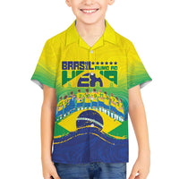 Custom Brazil WC26 Future Champions Kid Hawaiian Shirt Brasil Rumo Ao Hexa - Wonder Print Shop