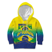 Custom Brazil WC26 Future Champions Kid Hoodie Brasil Rumo Ao Hexa - Wonder Print Shop