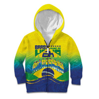 Custom Brazil WC26 Future Champions Kid Hoodie Brasil Rumo Ao Hexa - Wonder Print Shop