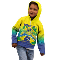 Custom Brazil WC26 Future Champions Kid Hoodie Brasil Rumo Ao Hexa - Wonder Print Shop