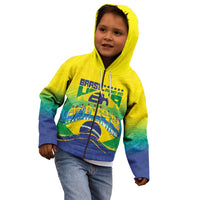 Custom Brazil WC26 Future Champions Kid Hoodie Brasil Rumo Ao Hexa - Wonder Print Shop