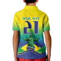 Custom Brazil WC26 Future Champions Kid Polo Shirt Brasil Rumo Ao Hexa - Wonder Print Shop