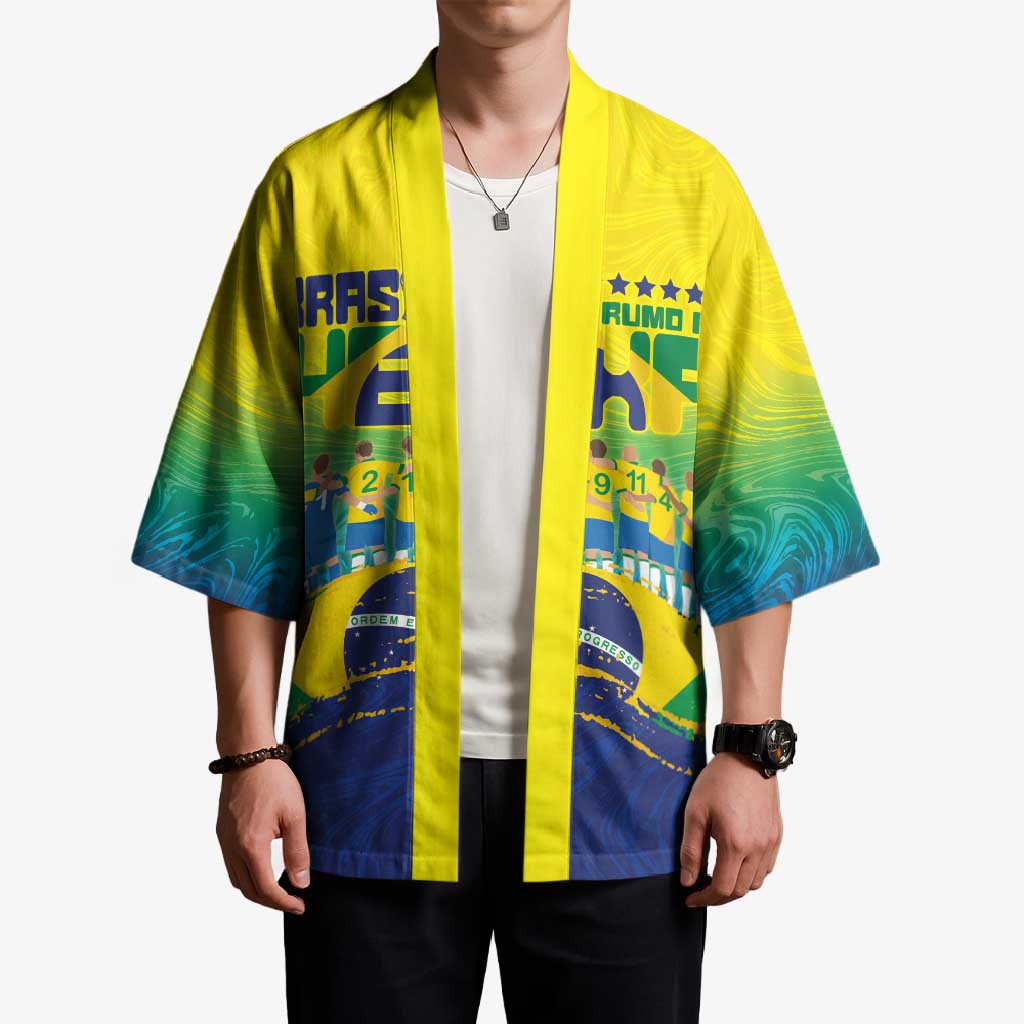 Custom Brazil WC26 Future Champions Kimono Brasil Rumo Ao Hexa - Wonder Print Shop