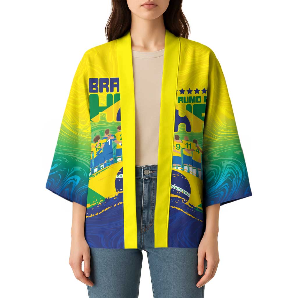 Custom Brazil WC26 Future Champions Kimono Brasil Rumo Ao Hexa - Wonder Print Shop
