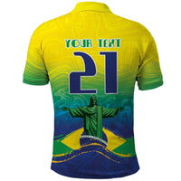 Custom Brazil WC26 Future Champions Polo Shirt Brasil Rumo Ao Hexa - Wonder Print Shop