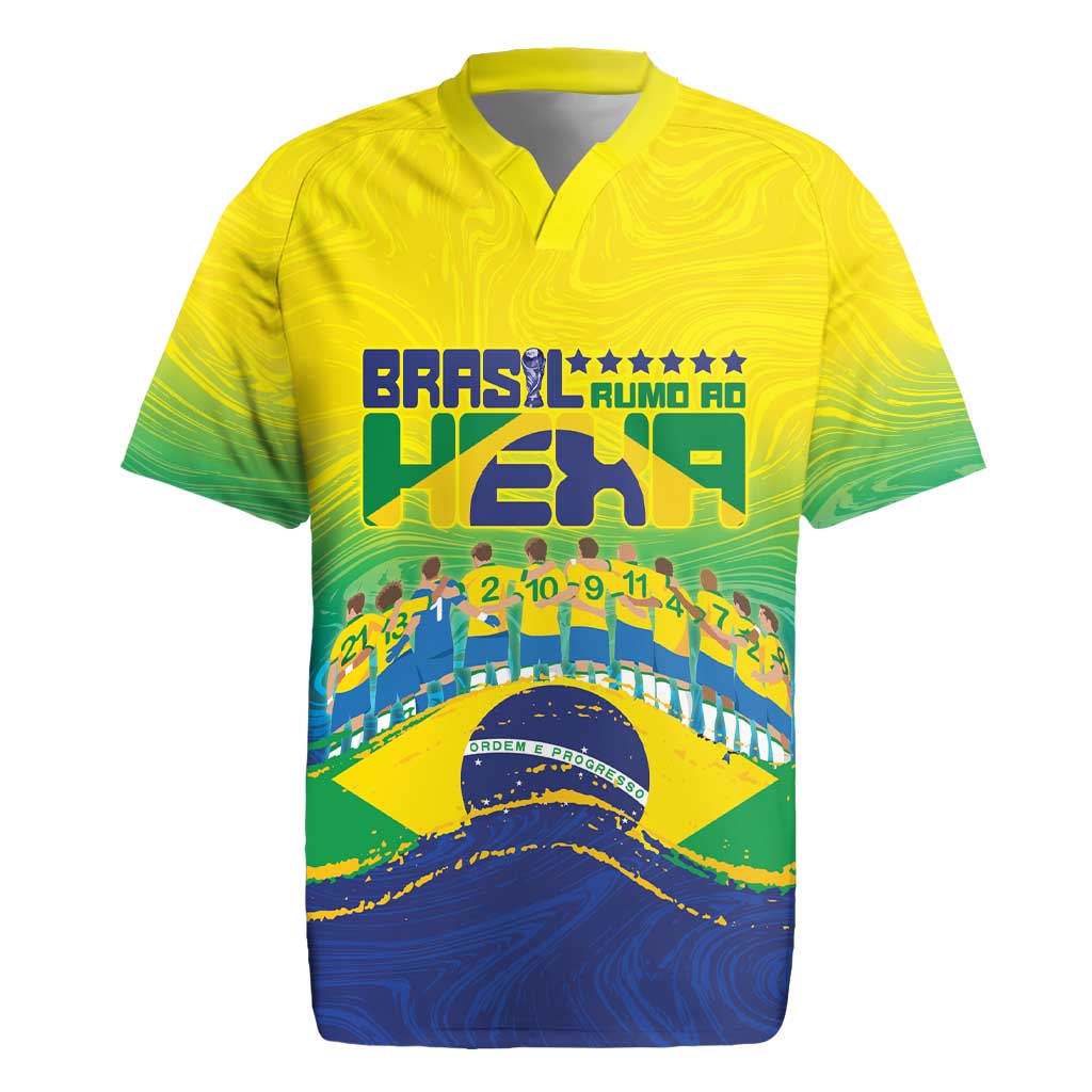 Custom Brazil WC26 Future Champions Rugby Jersey Brasil Rumo Ao Hexa - Wonder Print Shop