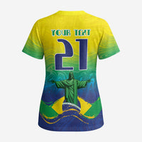 Custom Brazil WC26 Future Champions Scrub Top Brasil Rumo Ao Hexa - Wonder Print Shop