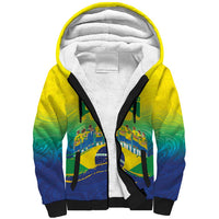 Custom Brazil WC26 Future Champions Sherpa Hoodie Brasil Rumo Ao Hexa - Wonder Print Shop